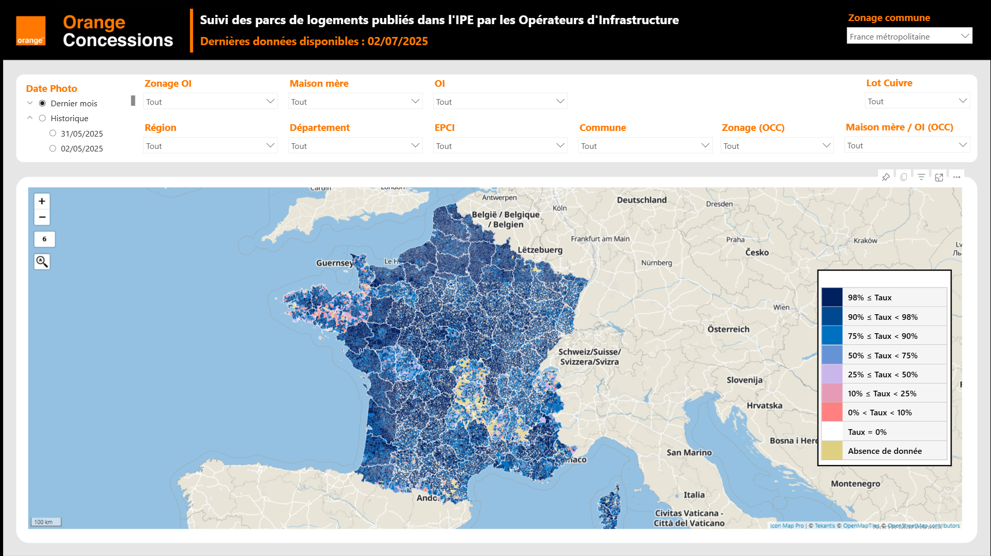 Nationwide Coverage Dashboard