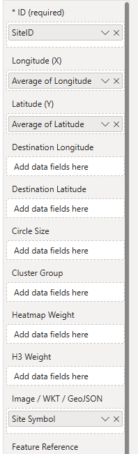 Icon Map Pro field configuration